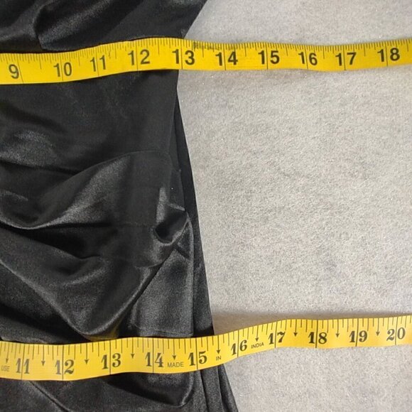 Ladmous Black Off The Shoulder Bat Sleeve Ruched Bodycon Mini Dress Size M (NWT) - Picture 9 of 13